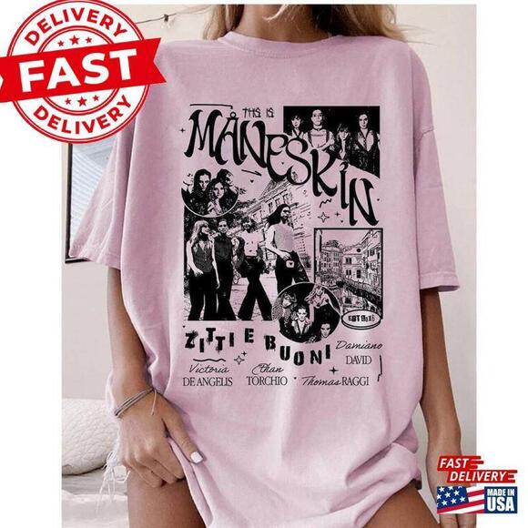 Other - Maneskin Tour  Shirt T-Shirt Rock Band Tee  Unisex